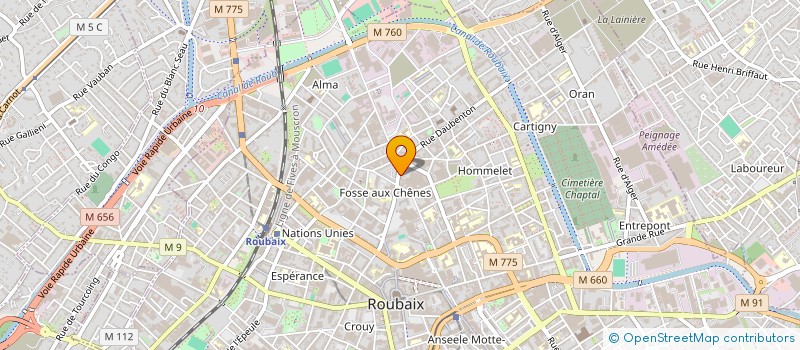 localisation de l'entreprise SELARL DENTAL SMILE  ROUBAIX