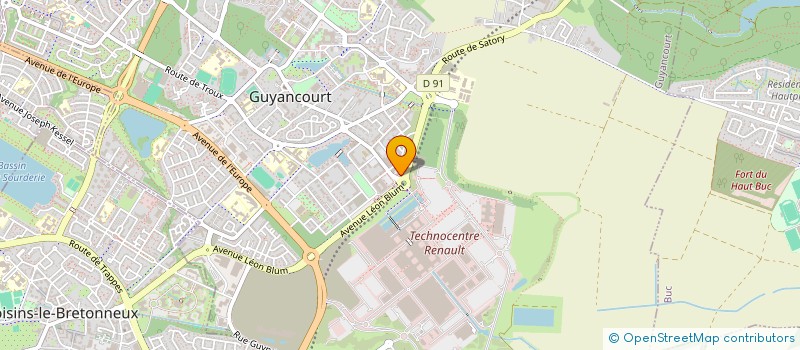 localisation de l'entreprise SELARL DENTISTE BG  GUYANCOURT