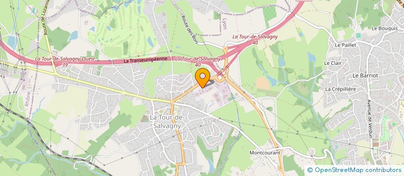 localisation de l'entreprise SELARL DENTISTES TOURELLOIS  LA TOUR-DE-SALVAGNY