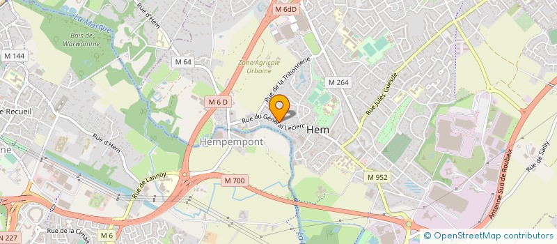 localisation de l'entreprise SELARL DENTLAM à HEM