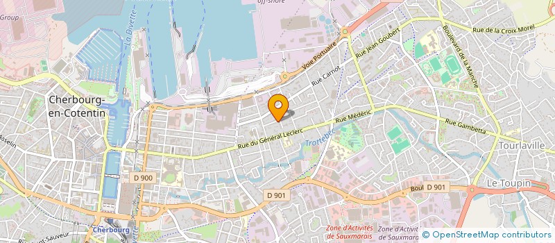 localisation de l'entreprise SELARL DENTS LE CLOCHER  CHERBOURG-EN-COTENTIN