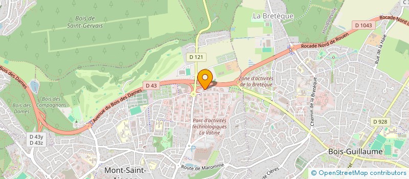 localisation de l'entreprise SELARL DERMAVI à MONT-SAINT-AIGNAN