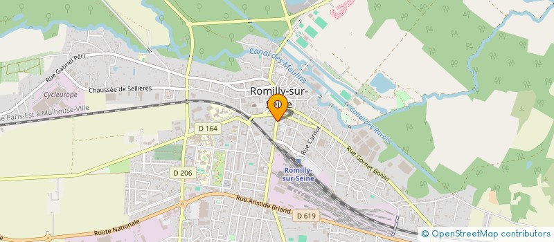 localisation de l'entreprise SELARL DEROUET à ROMILLY-SUR-SEINE