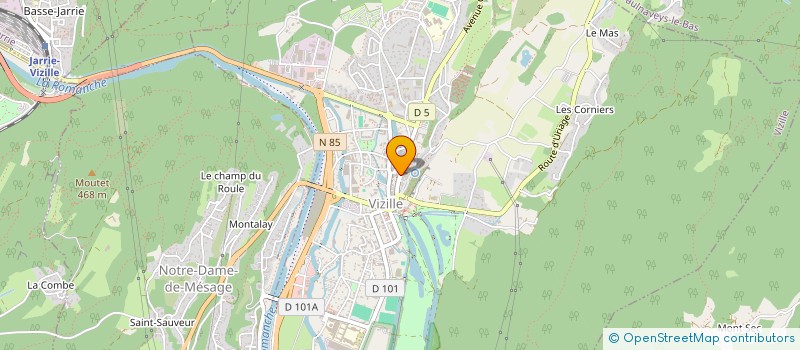 localisation de l'entreprise SELARL DES ALPES  VIZILLE