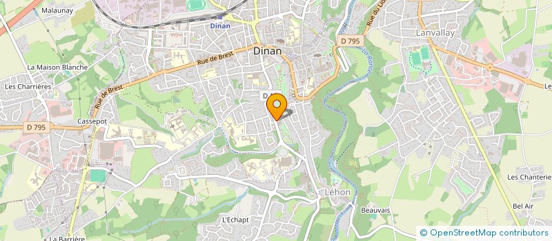 localisation de l'entreprise SELARL DES ANESTHESISTES REANIMATEURS DE LA POLYCLINIQUE DU PAYS DE RANCE à DINAN