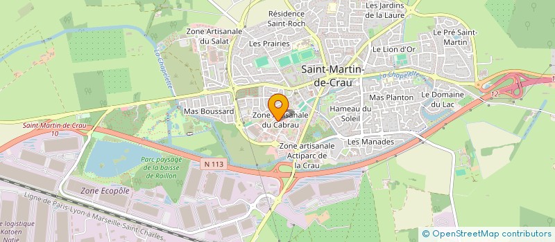 localisation de l'entreprise SELARL DES CHIRURGIENS DENTISTES DES DOCTEURS BUNEA - SPIRIDON à SAINT-MARTIN-DE-CRAU