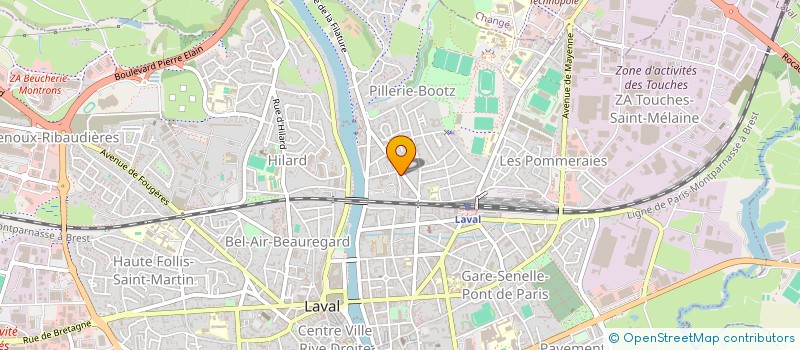 localisation de l'entreprise SELARL DES DOCTEURS CHENUAUD à LAVAL