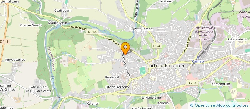 localisation de l'entreprise SELARL DES DOCTEURS DANIC  CARHAIX-PLOUGUER