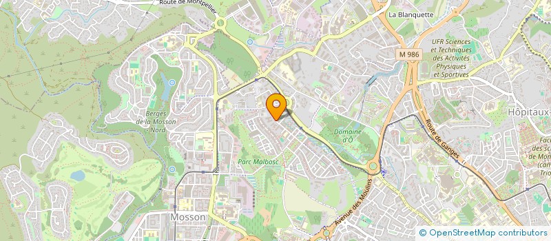 localisation de l'entreprise SELARL DES DOCTEURS DE BOHAN ET FAKIH  MONTPELLIER