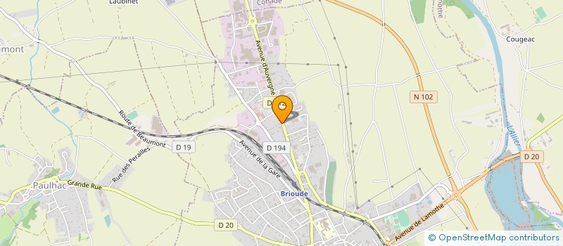 localisation de l'entreprise SELARL DES DOCTEURS PELLETRAT-ROCHETTE, PELLETRAT ET VERLYCK à BRIOUDE