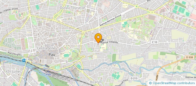 localisation de l'entreprise SELARL DES DRS PELOURDE ET PETIT à PAU