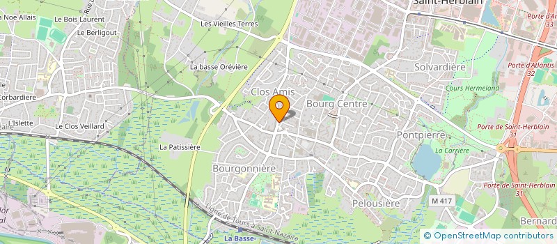 localisation de l'entreprise SELARL DES VETERINAIRES HERMELAND à SAINT-HERBLAIN
