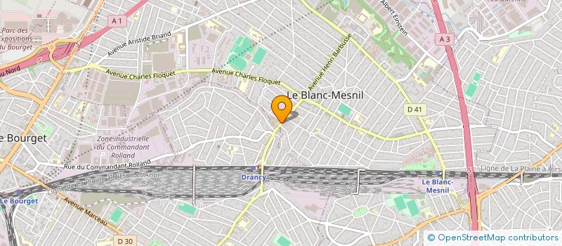 localisation de l'entreprise SELARL DOCTEUR AISSAOUI - GYNECOLOGUE OBSTETRICIEN à LE BLANC-MESNIL