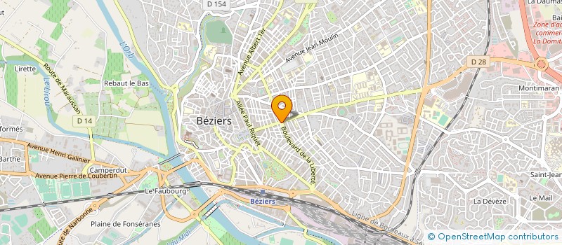 localisation de l'entreprise SELARL DOCTEUR ALEXANDRE PRUD'HOMME à BEZIERS