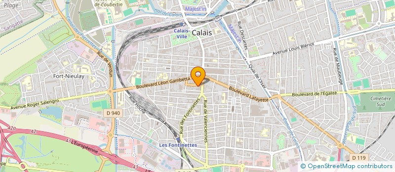 localisation de l'entreprise SELARL DOCTEUR ALICE HENAUT à CALAIS