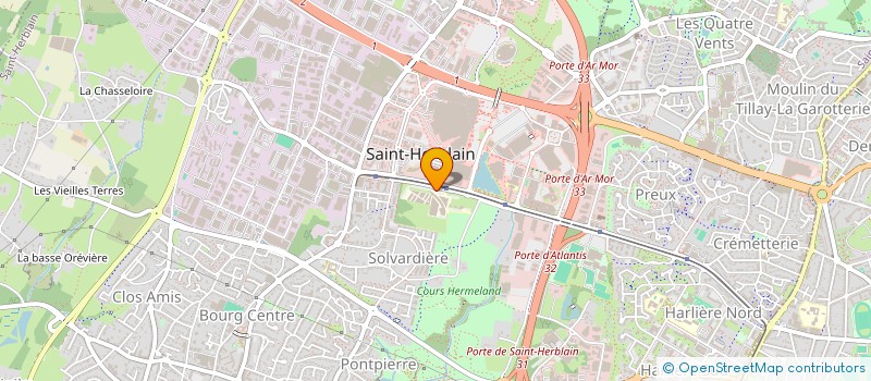 localisation de l'entreprise SELARL DOCTEUR AMAURY GUEDON  SAINT-HERBLAIN