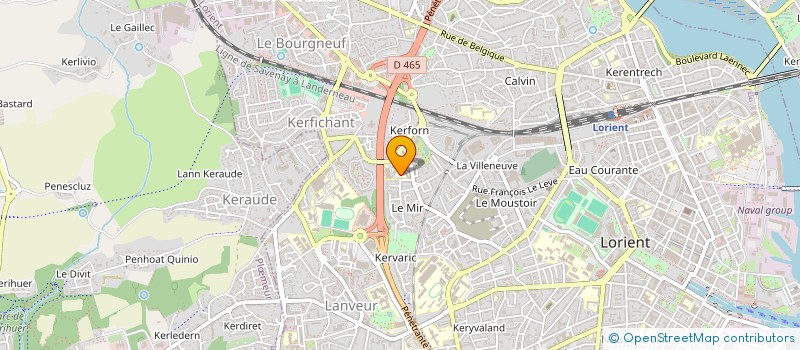 localisation de l'entreprise SELARL DOCTEUR ANTOINE METAIRIE  LORIENT