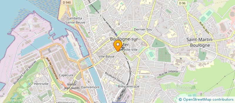 localisation de l'entreprise SELARL DOCTEUR AURELIE BOURGAIN à BOULOGNE-SUR-MER