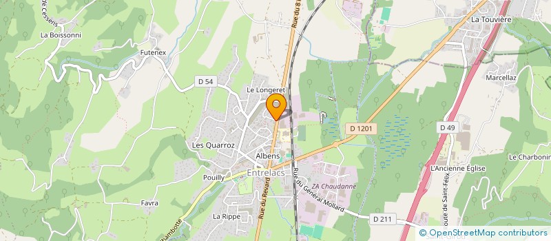 localisation de l'entreprise SELARL DOCTEUR BENOIT COURTIER  ENTRELACS