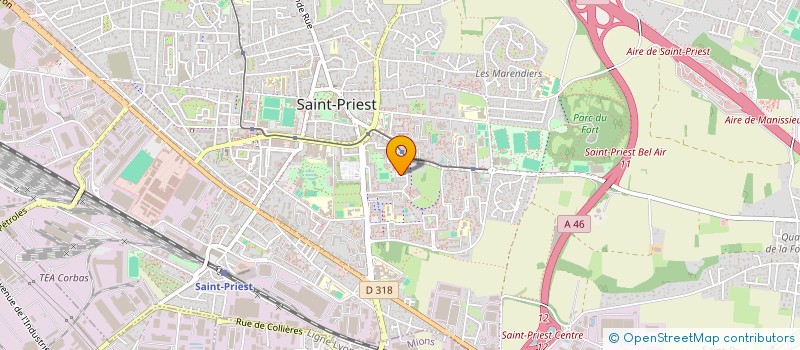 localisation de l'entreprise SELARL DOCTEUR CATHERINE AUBERTIN CHEMAIN  SAINT-PRIEST