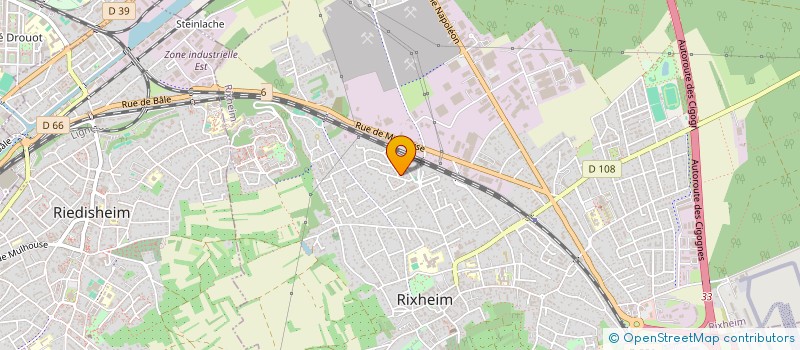 localisation de l'entreprise SELARL DOCTEUR CELINE DIETZ-DHAR  MULHOUSE