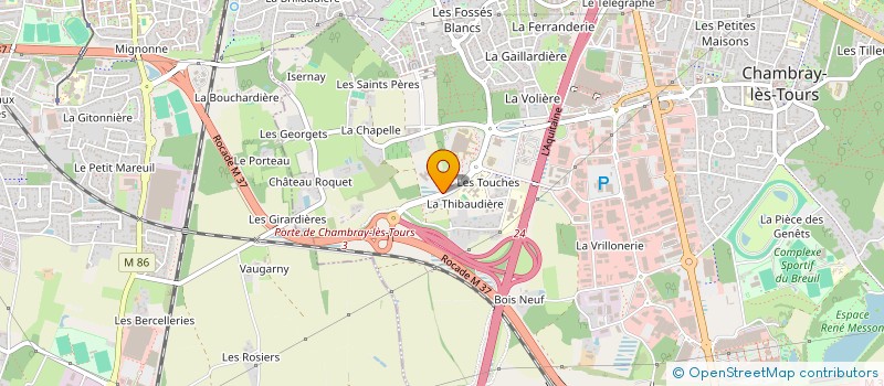 localisation de l'entreprise SELARL DOCTEUR CHAUMEL  CHAMBRAY-LES-TOURS