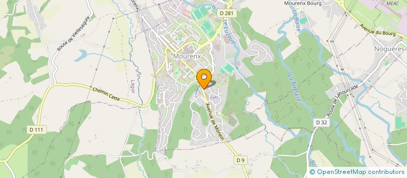 localisation de l'entreprise SELARL DOCTEUR COELHO-PLACE  MOURENX