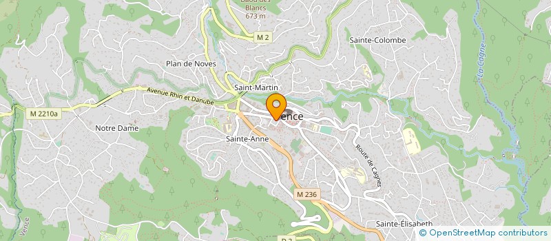 localisation de l'entreprise SELARL DOCTEUR CORALLO STEPHANE à VENCE