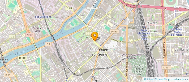 localisation de l'entreprise SELARL DOCTEUR DANIEL BOUHNIK ORTHODONTIE à SAINT-OUEN-SUR-SEINE