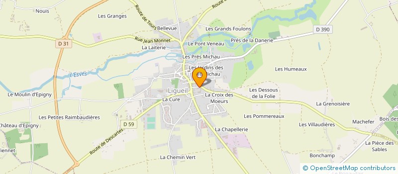 localisation de l'entreprise SELARL DOCTEUR DE LA PORTE DES VAUX  LIGUEIL