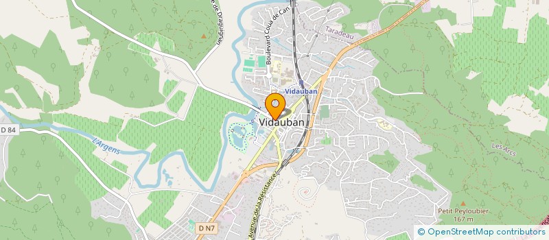 localisation de l'entreprise SELARL DOCTEUR DECANINI  VIDAUBAN