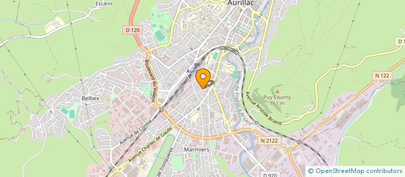 localisation de l'entreprise SELARL DOCTEUR DELPHINE NOLORGUES CHIRURGIEN DENTISTE à AURILLAC