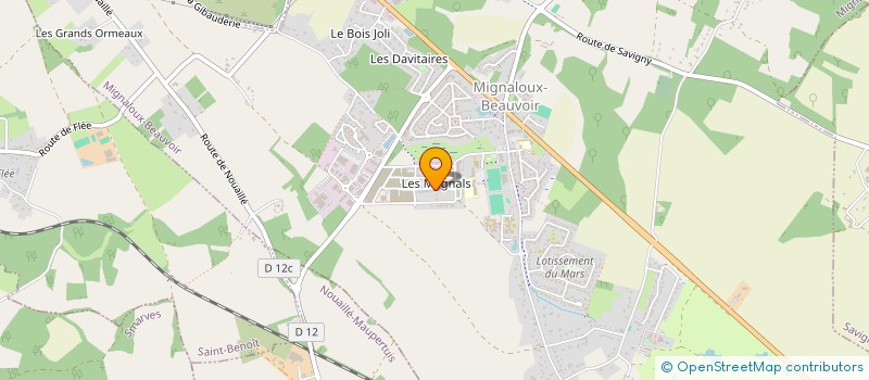 localisation de l'entreprise SELARL DOCTEUR DORIAN TRICARD  MIGNALOUX-BEAUVOIR