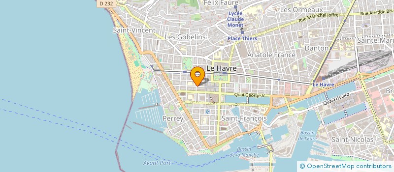 localisation de l'entreprise SELARL DOCTEUR ELISABETH HOUYVET à LE HAVRE