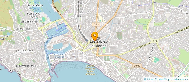 localisation de l'entreprise SELARL DOCTEUR FRANCOIS DAVID à LES SABLES D'OLONNE