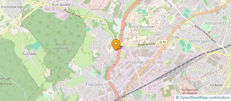 localisation de l'entreprise SELARL DOCTEUR GODFRIN GREGORY à BESANCON