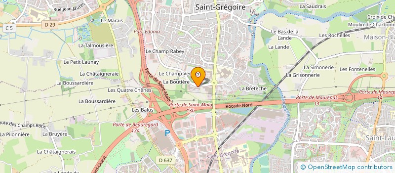 localisation de l'entreprise SELARL DOCTEUR GUILLAUME SAINTYVES à SAINT-GREGOIRE