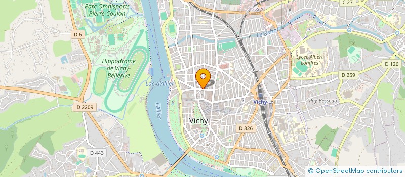 localisation de l'entreprise SELARL DOCTEUR GUILLOT-AUROY à VICHY