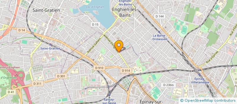 localisation de l'entreprise SELARL DOCTEUR HUOT CAROLINE  ENGHIEN-LES-BAINS