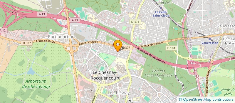 localisation de l'entreprise SELARL DOCTEUR JOHNSON  LE CHESNAY-ROCQUENCOURT