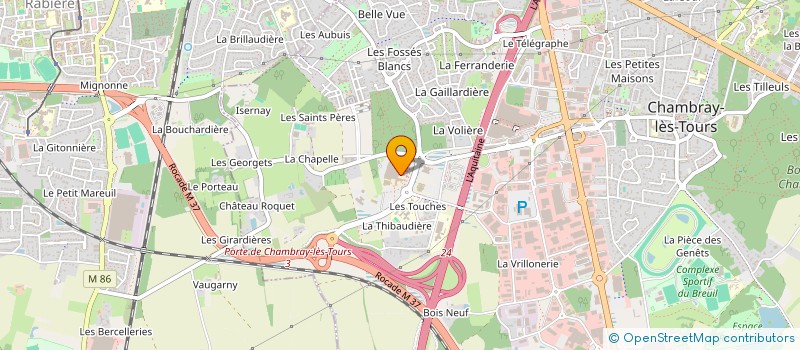 localisation de l'entreprise SELARL DOCTEUR JUDITH COUDERCHET  CHAMBRAY-LES-TOURS