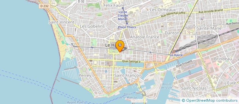 localisation de l'entreprise SELARL DOCTEUR MARION GODET à LE HAVRE