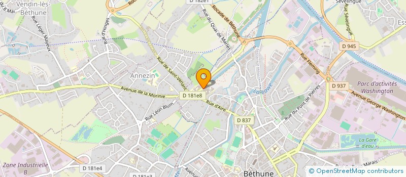 localisation de l'entreprise SELARL DOCTEUR MARION POLESZCZUK à BETHUNE