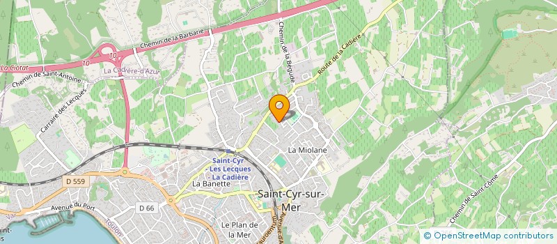 localisation de l'entreprise SELARL DOCTEUR MICHEL LABROUE à SAINT-CYR-SUR-MER