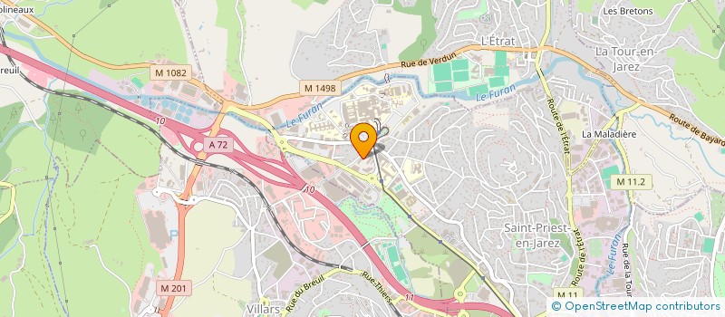 localisation de l'entreprise SELARL DOCTEUR MONTMARTIN  SAINT-PRIEST-EN-JAREZ