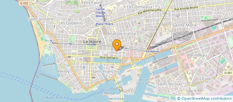 localisation de l'entreprise SELARL DOCTEUR PAUL FOSSUM à LE HAVRE