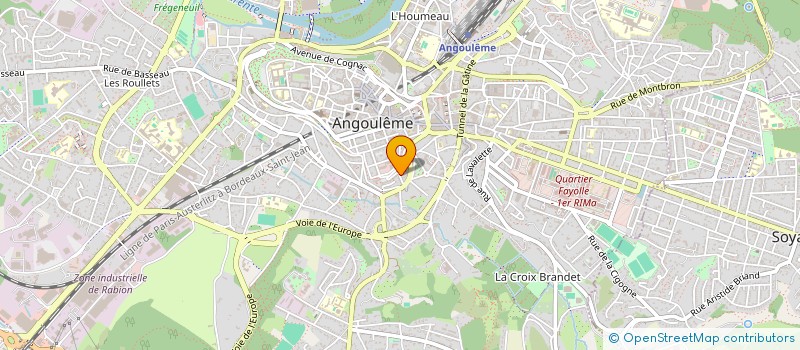 localisation de l'entreprise SELARL DOCTEUR PIERRE MOULLOT CHIRURGIE PLASTIQUE ET ESTHETIQUE à ANGOULEME
