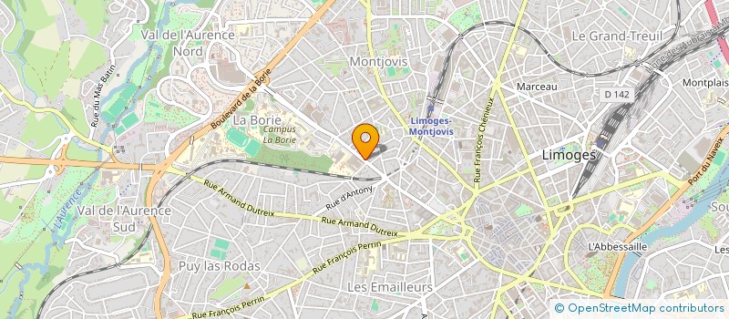 localisation de l'entreprise SELARL DOCTEUR ROGER à LIMOGES