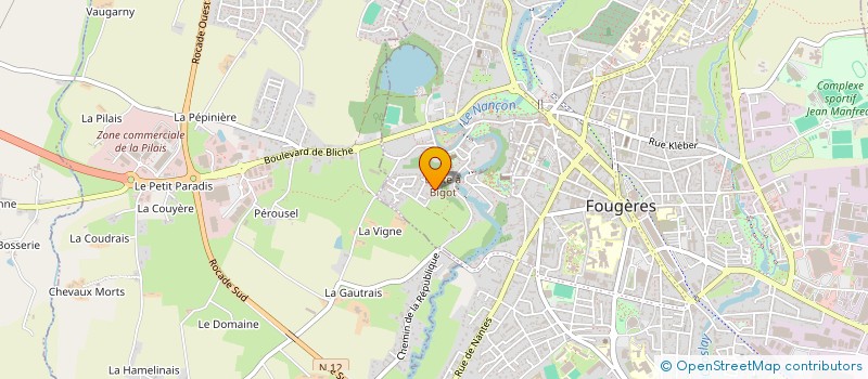 localisation de l'entreprise SELARL DOCTEUR SKANDALIS à FOUGERES
