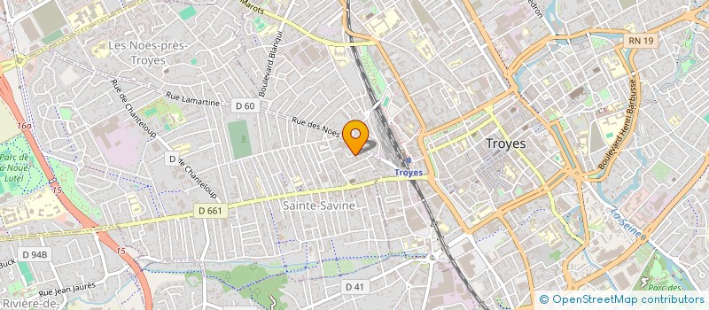 localisation de l'entreprise SELARL DOCTEUR THOMAS MONNERET  SAINTE-SAVINE